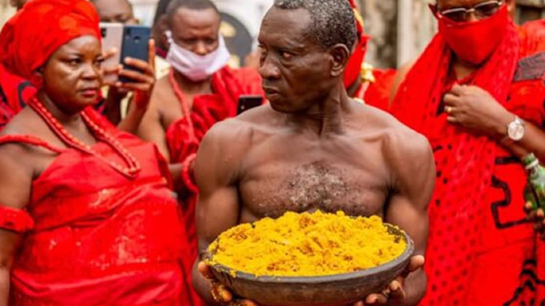 A,Man,Playing,An,Ethnic,Percussion,Musical,Instrument,Jembe.,Drummer